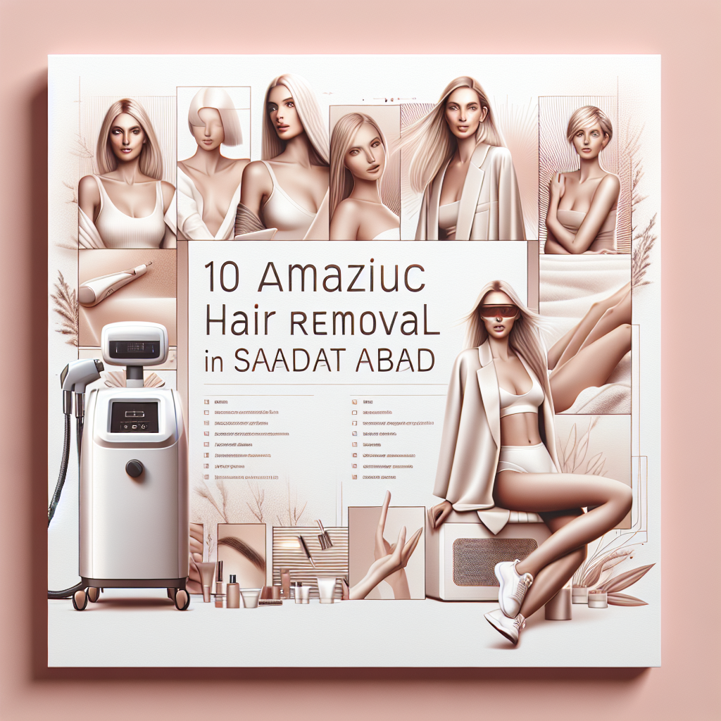 10 کلینیک شگفت‌انگیز لیزر موهای زائد در سعادت آباد⚡