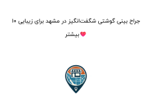 10 جراح بینی گوشتی شگفتانگیز در مشهد برای زیبایی بیشتر❤️