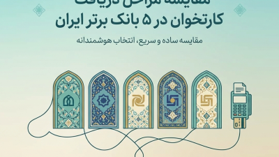 مقایسه مراحل دریافت کارتخوان در ۵ بانک برتر ایران
