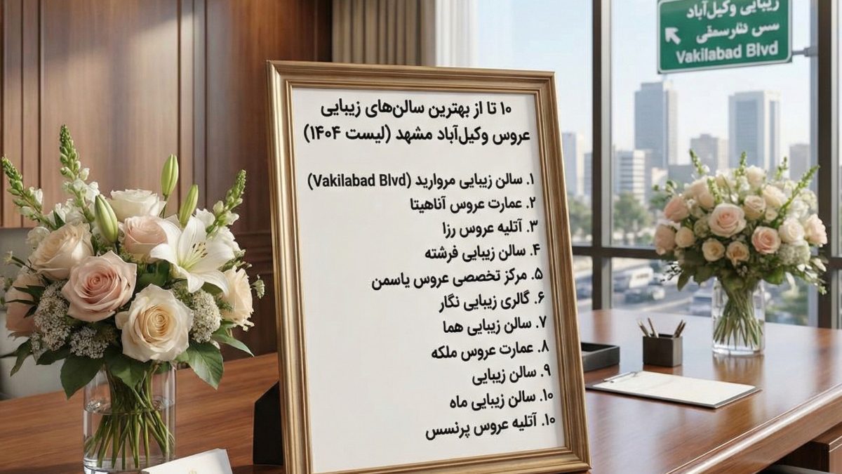 ۱۰ تا از بهترین مراکز سالن زیبایی عروس در مشهد